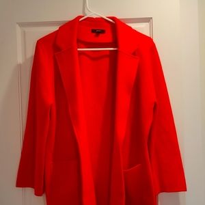 JCrew red knit blazer M